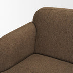 90" Rust Chenille Sofa