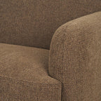 90" Rust Chenille Sofa
