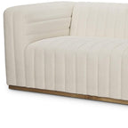 87" Cream Boucle Sofa