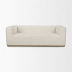87" Cream Boucle Sofa