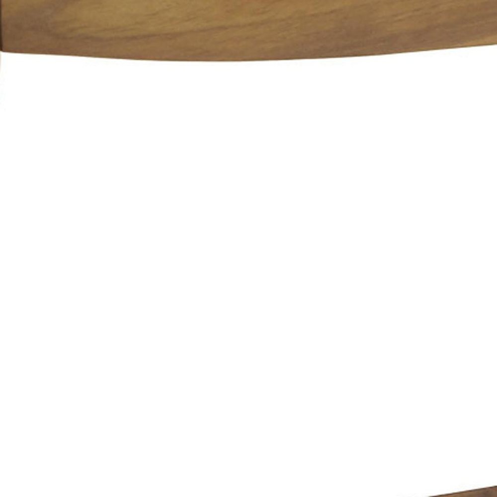 26" X 27" Brown Teak Rectangular Shower Bench