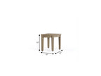 13" X 12" Brown Teak Corner Shower Bench