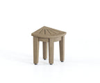 13" X 9" Light Taupe Teak Corner Shower Bench