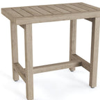 21" X 24" Brown Teak Rectangular Shower Bench