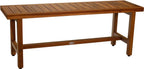 18" X 48" Brown Teak Rectangular Shower Bench