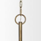 Gold Metal Dimmable Chandelier With Gold Shades