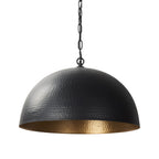 Black Metal Single Ceiling Light With Black Shades
