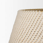 Taupe Metal Single Ceiling Light With Cream Shades