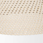 Taupe Metal Single Ceiling Light With Cream Shades