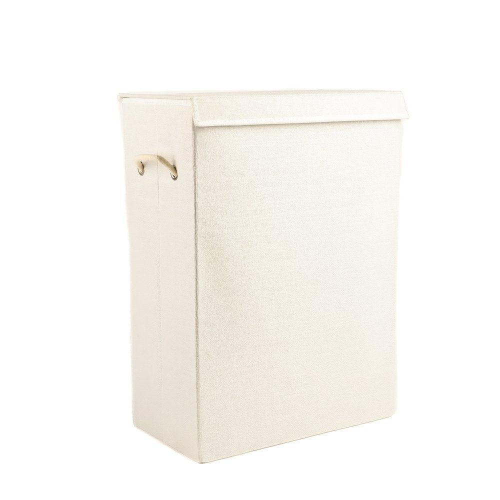 9" Off White Wicker Single Door Linen Cabinet
