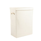 9" Off White Wicker Single Door Linen Cabinet