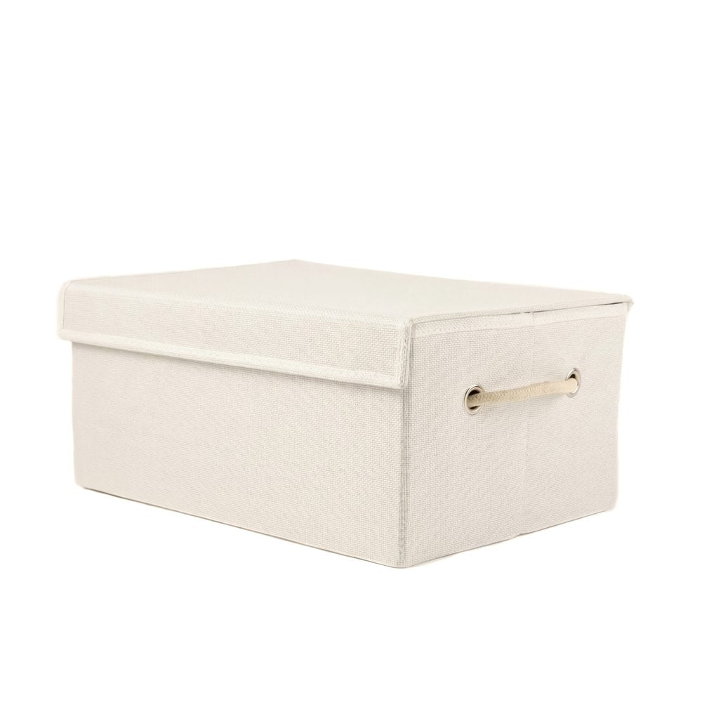 10" Off White Wicker Single Door Linen Cabinet