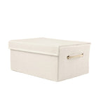 10" Off White Wicker Single Door Linen Cabinet