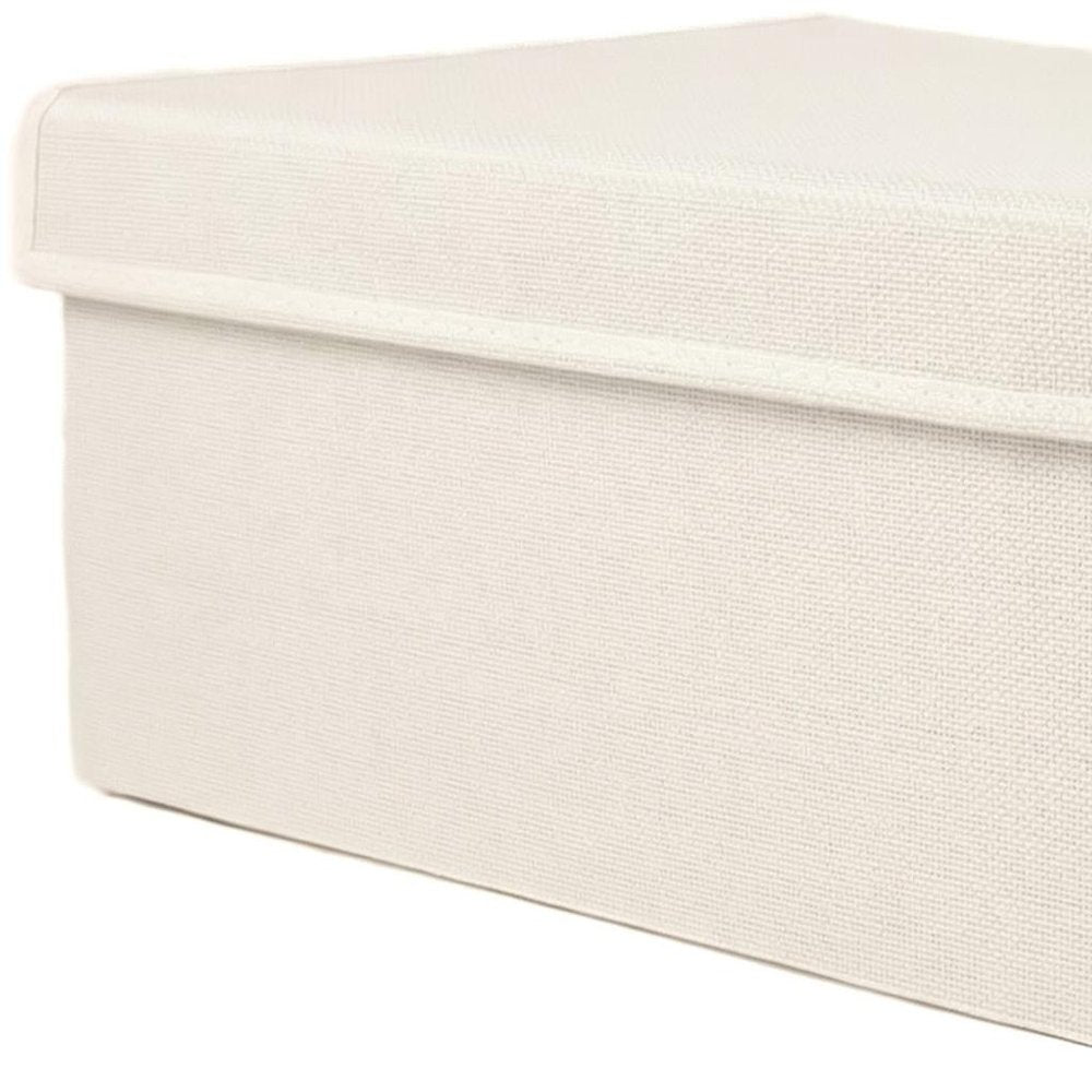 10" Off White Wicker Single Door Linen Cabinet