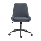 Dark Gray And Black Adjustable Height Swivel Rolling Office Chair