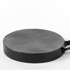 22" Black Metal Pierced Novelty Table Lamp With Cylinder Shade