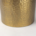 30" Gold Novelty Table Lamp With Drum Shade