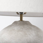 25" Tan Novelty Table Lamp With Bell Shade