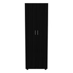 19" Black Wood Corner Accent Chest