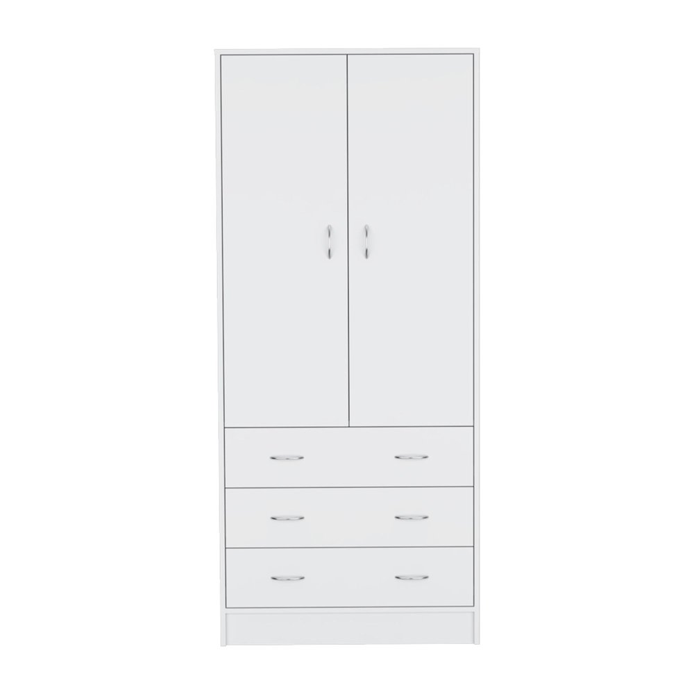 19" White Wood Corner Accent Chest