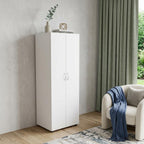 19" White Wood Corner Accent Chest