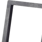 30" Gray Metal One Tier Bookcase