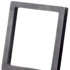 30" Gray Metal One Tier Bookcase
