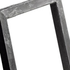 10" Black Metal One Tier Bookcase