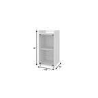15" White Wood Bar Cart