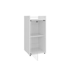 15" White Wood Bar Cart