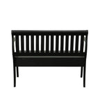 42" Black Solid Wood Storage Bench With Flip Top