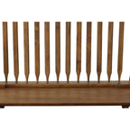 44" Black Wood Windsor Spindle Back Bench