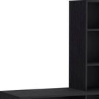 39" White Wood Pedestal Computer Desk