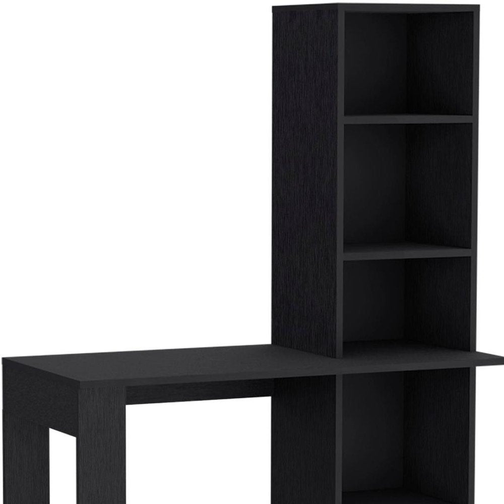 39" White Wood Pedestal Computer Desk