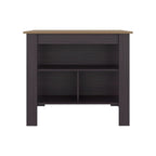 28" Brown Wood Kitchen Island