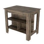 28" Brown Wood Kitchen Island