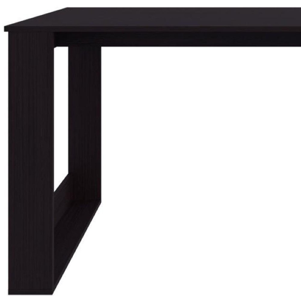 47" Black Wood Computer Desk