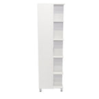 20" White Wood Corner Accent Cabinet With Single Door