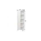 20" White Wood Corner Accent Cabinet With Single Door