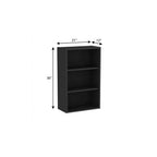 21" Black Wood Accent Cabinet