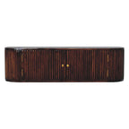 43" Chestnut Solid Wood Floating Wall Mount Console Table