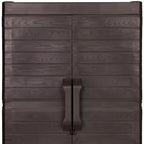 26" Espresso Plastic Square Paneled Accent Cabinet With Two Doors