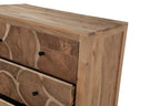 36" Natural Live Edge Solid Wood Five Drawer Lingerie Chest