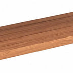 36" Brown Solid Wood Wall Mounted Floating Shelf