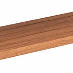 36" Brown Solid Wood Wall Mounted Floating Shelf
