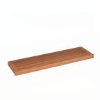 36" Brown Solid Wood Wall Mounted Floating Shelf