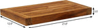 36" Brown Solid Wood Wall Mounted Floating Shelf