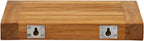 36" Brown Solid Wood Wall Mounted Floating Shelf