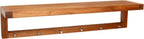 36" Brown Solid Wood Wall Mounted Floating Shelf
