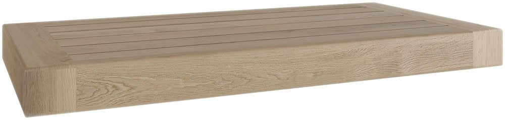 18" Brown Solid Wood Wall Mounted Floating Shelf